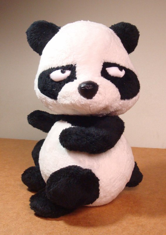 обиженная панда мягкая игрушка