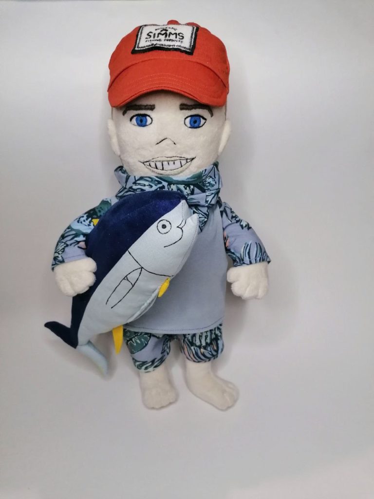 мягкая игрушка кукла рыбака