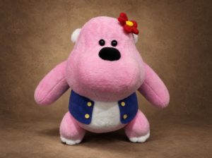 Игрушка горилла розовая — маскот бренда на заказ